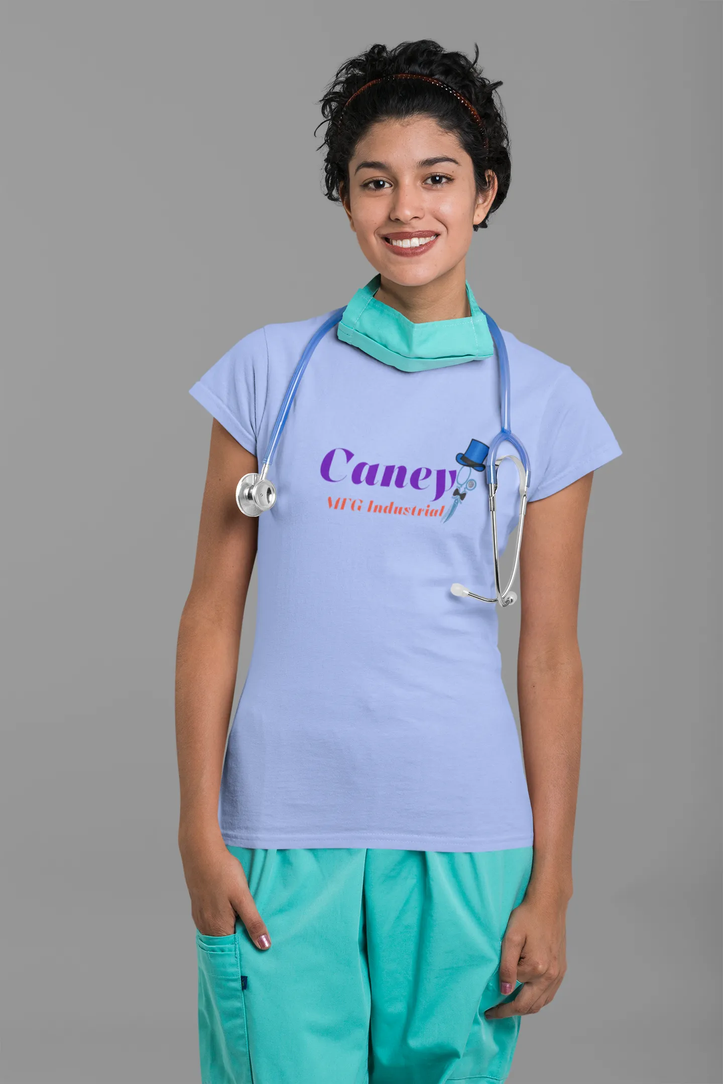 TSHIRT NURSE BLUE